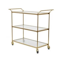 UMA Brass Metal Bar Cart