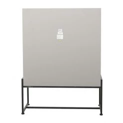 UMA Bedroom Furniture White Wood Fretwork Cabinet