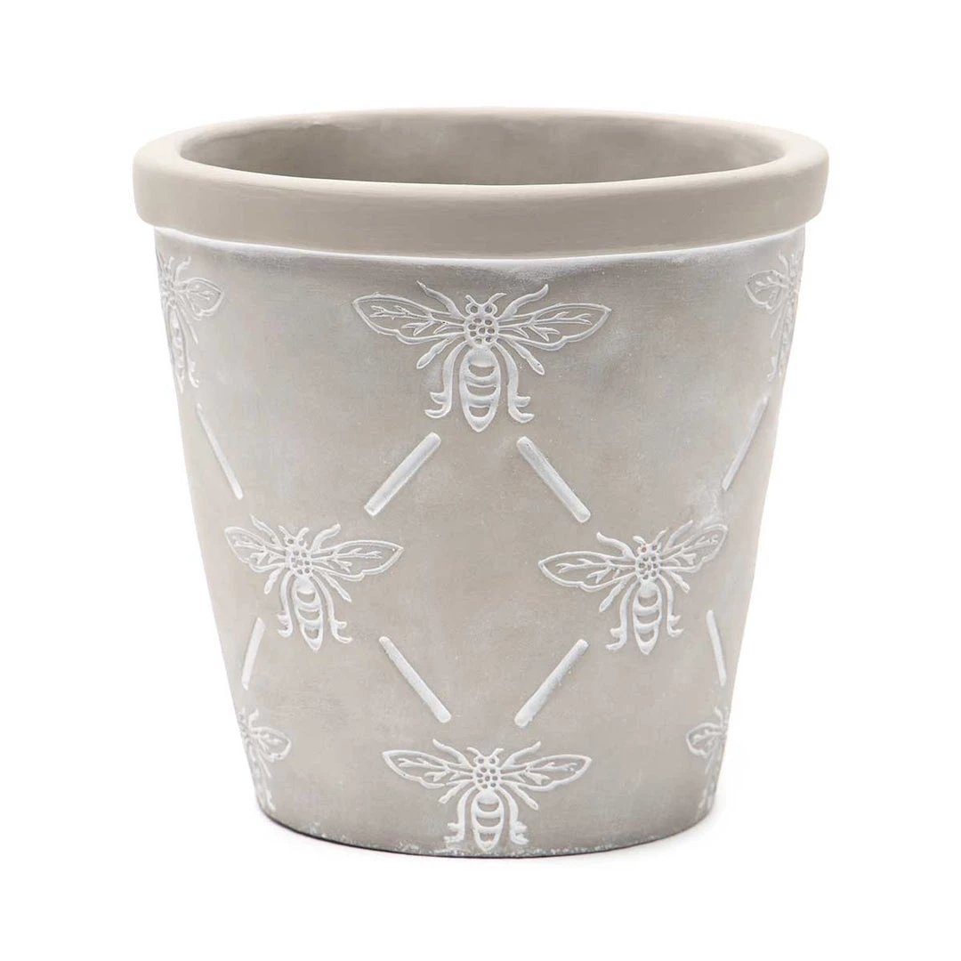 MeraVic Bumble Bee Concrete Pot, Medium 1 MeraVic Bumble Bee Concrete Pot, Medium
