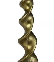 A&B Floral Candleholders Aluminum Candleholder, Antique Gold (Various Sizes)