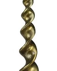 A&B Floral Candleholders Aluminum Candleholder, Antique Gold (Various Sizes)