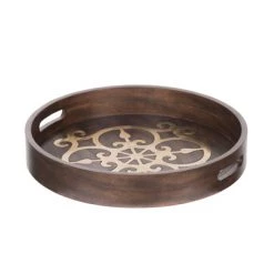 A&B Home Brass Inlaid Tray