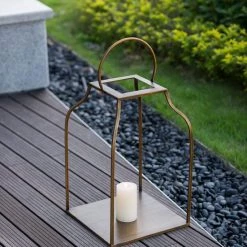 A&B Home Home Accents King Cottage Gold Lanterns, Set Of 2 11 A&B Home Home Accents King Cottage Gold Lanterns, Set Of 2