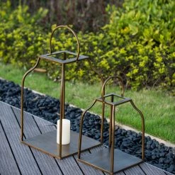 A&B Home Home Accents King Cottage Gold Lanterns, Set Of 2 10 A&B Home Home Accents King Cottage Gold Lanterns, Set Of 2