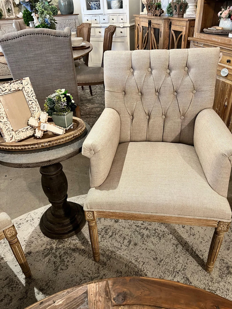 Rockford Wholesale Accent Furniture Ophelia Side Chair, Oatmeal Linen 1 Rockford Wholesale Accent Furniture Ophelia Side Chair, Oatmeal Linen