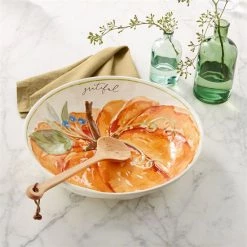 Mud Pie Pumpkin Serving Bowl