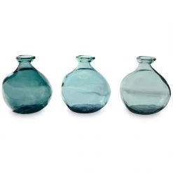 Mud Pie Home Accents Blue Short Vase (Various Styles)