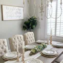 Diane 24" Blue Breadboard Centerpiece