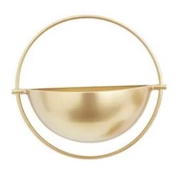 UMA Gold Iron Contemporary Wall Planter (Various Sizes) Vases, Bottles, & Containers 8 UMA Gold Iron Contemporary Wall Planter (Various Sizes) Vases, Bottles, & Containers