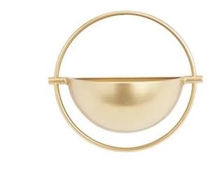 UMA Gold Iron Contemporary Wall Planter (Various Sizes) Vases, Bottles, & Containers 5 UMA Gold Iron Contemporary Wall Planter (Various Sizes) Vases, Bottles, & Containers