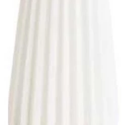 K&K Interiors White Porcelain Accordion Vase (Various Styles) Home Accents