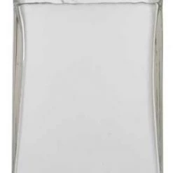 K&K Interiors Home Accents Hand-blown Square Clear Glass Hanging Vase (Various Sizes)