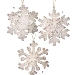 Regency Frosted Resin Snowflake Ornament (Various Styles) Ornaments