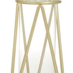 UMA Cosmopolitan Gold Iron Modern Vase (Various Sizes) Vases, Bottles, & Containers