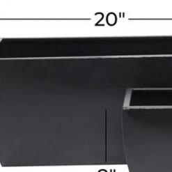 UMA Vases, Bottles, & Containers Grey Iron Modern Planter (Various Sizes)