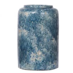 A&B Home Blue Terracotta Vase, Short Vases, Bottles, & Containers