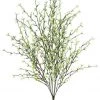 A&B Floral 21" Budding Bush White & Green