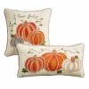 Mud Pie Embroidered Pumpkin Pillow (Various Styles) Pillows