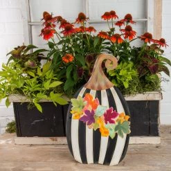 Round Top Collection Fall Black & White Pumpkin