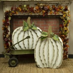 Round Top Collection Cream Pumpkin (Various Sizes) Fall Home Decor