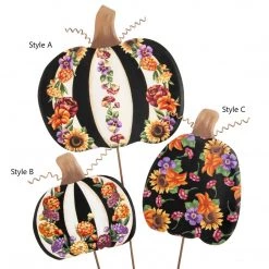 Round Top Collection Blooming Pumpkin (Various Sizes)