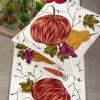 Saro Embroidered Pumpkin Table Runner Paintings & Prints