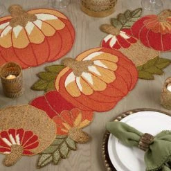 Saro Beaded Pumpkin Placemat Paintings & Prints