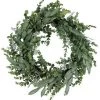 A&B Floral 23" Mixed Eucalyptus Wreath 2-Tone Green Floral Arrangements