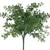 A&B Floral 12.75" Mini Leaf Bush, Dusted Light Green