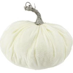 A&B Floral Home Accents Velvet Soft Pumpkin, Cream