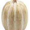 A&B Floral Woodgrain Pumpkin, Tall