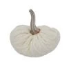 Saro Home Accents Fabric Pumpkin, Ivory
