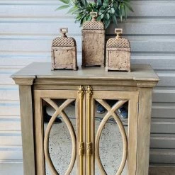 Global Imports Gabriel 2 Door Cabinet (Graybo & Natural) Bedroom Furniture