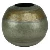 A&B Floral Galvanized Brass Vase