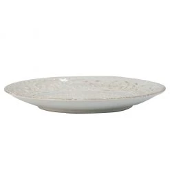 A&B Home Rustic Flare Dinner Plate, Cream