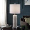 Stylecraft Ivory Textured Ceramic Table Lamp Lamps