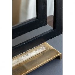 A&B Home Greek Key Black And Gold Pillar Candleholders, Set Of 3