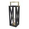 A&B Home Home Accents Black With Gold Accents Lantern