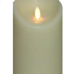A&B Floral Wax Flickering Candle, 4"W X 6"H (Various Colors) Porch View Home Candles