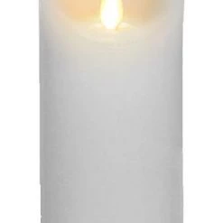 A&B Floral Wax Flickering Candle, 4