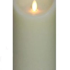 A&B Floral Wax Flickering Candle, 4