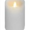 A&B Floral Wax Flickering Candle, 5"W X 6"H (Various Colors)