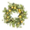 K&K Interiors Lemon & Foliage Wreath With A Grapevine Base