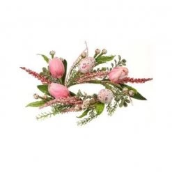 Regency Egg & Tulip Candle Ring Floral Arrangements