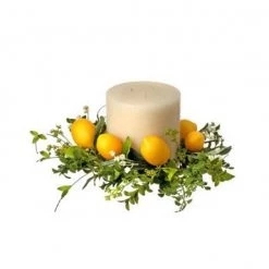 Regency 18" Lemon & Foliage Candle Ring