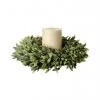 Regency Floral Arrangements Flocked Sage Candle Ring