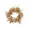 Regency 24" Prickly Pod/Japanese Maple Grass Wreath, Cream/Mauve
