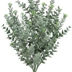 A&B Floral 16" Seeded Eucalyptus Bush Greenery