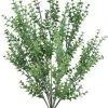A&B Floral 19" Mini Eucalyptus Bush, Dusty 2-Tone Green Greenery