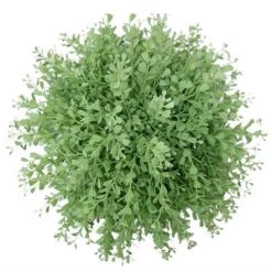 A&B Floral Floral Fillers 12" Half Round Boxwood Ball, Cream/Green